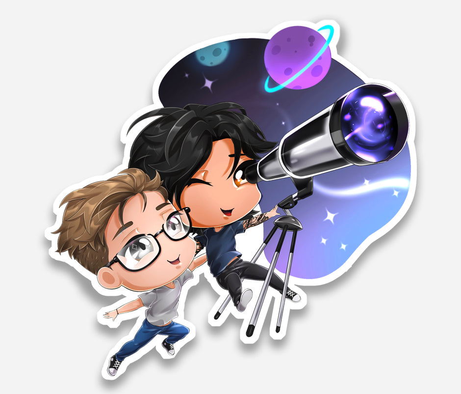 Jin and Kepler Chibi Sticker #2