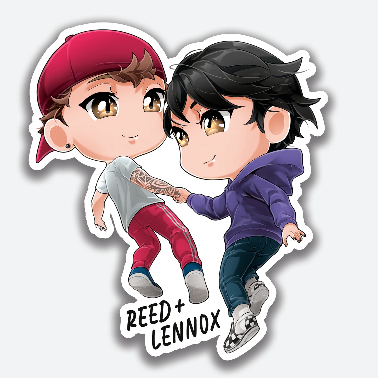 Reed and Lennox Chibi Sticker