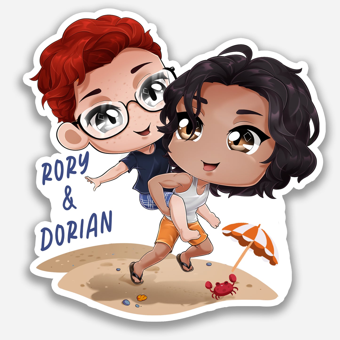 Rory and Dorian Chibi Sticker