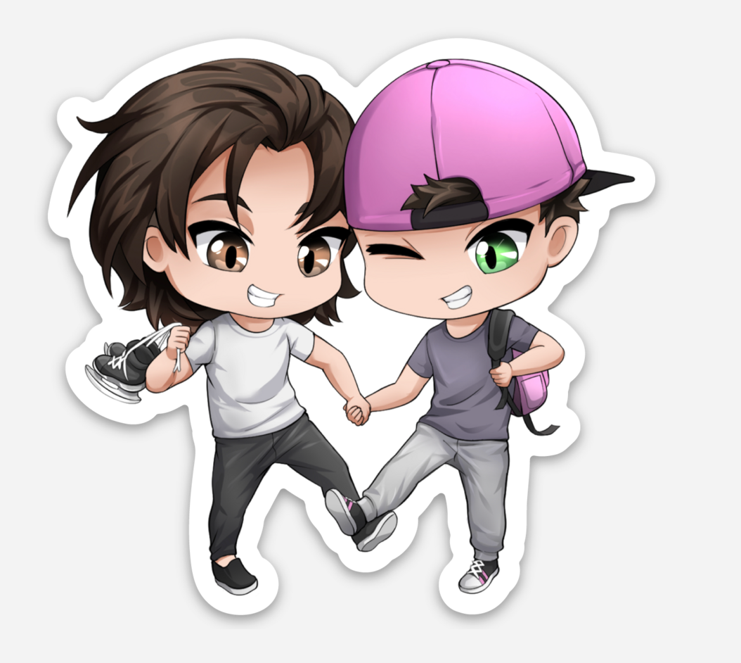 Shaw and Burk Chibi Sticker #2